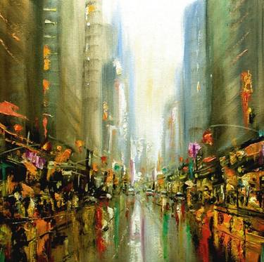 Print of Impressionism Cities Paintings by vishalandra m dakur