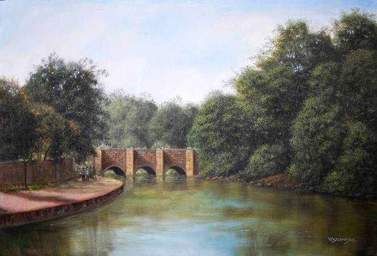 Print of Realism Landscape Paintings by Vishalandra M Dakur