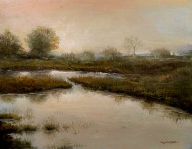 Original Impressionism Landscape Paintings by vishalandra m dakur