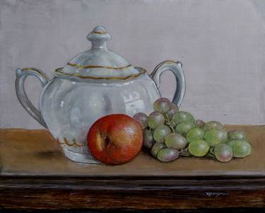 Original Still Life Paintings by vishalandra m dakur