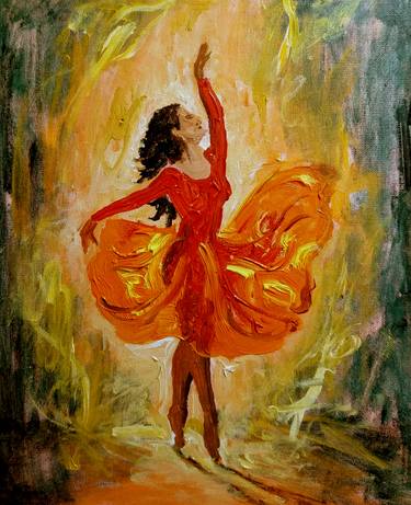 Original Impressionism Performing Arts Paintings by vishalandra m dakur