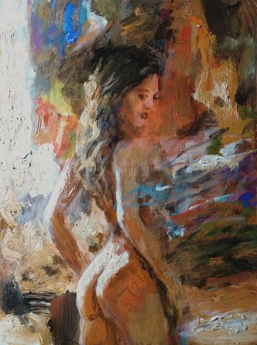 Original Abstract Expressionism Nude Paintings by vishalandra m dakur