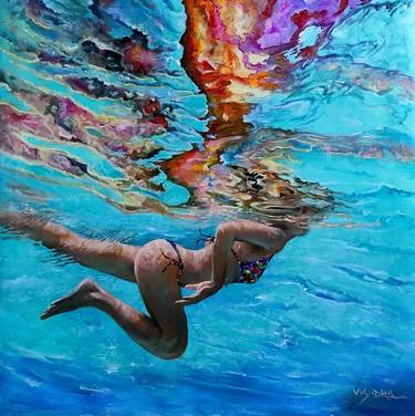 Original Figurative Water Paintings by vishalandra m dakur