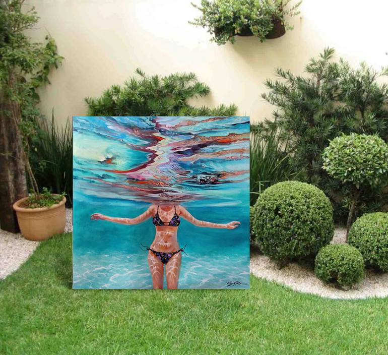 Original Figurative Water Painting by Vishalandra M Dakur
