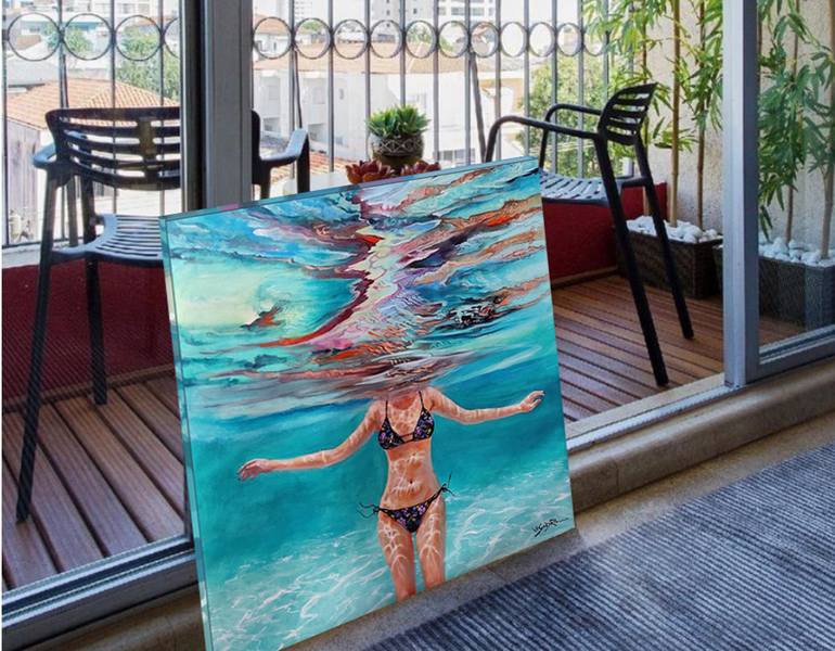 Original Figurative Water Painting by Vishalandra M Dakur