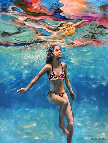 Print of Photorealism Beach Paintings by vishalandra m dakur