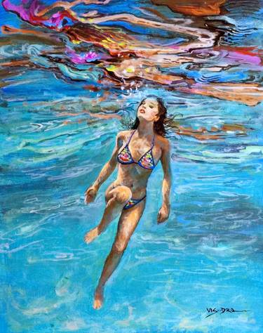 Original Figurative Water Paintings by vishalandra m dakur