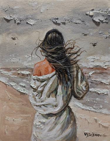 Print of Figurative Beach Paintings by vishalandra m dakur