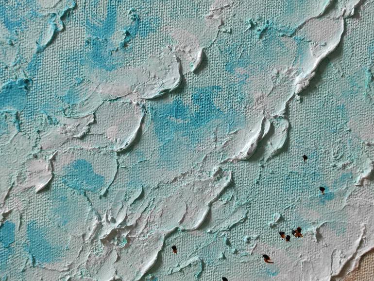 Original Abstract Expressionism Beach Painting by Vishalandra M Dakur