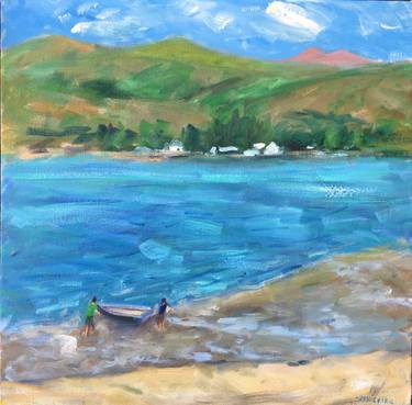 Original Impressionism Beach Paintings by Ian Clark