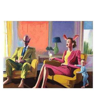 Original Figurative People Paintings by kevin kuenster
