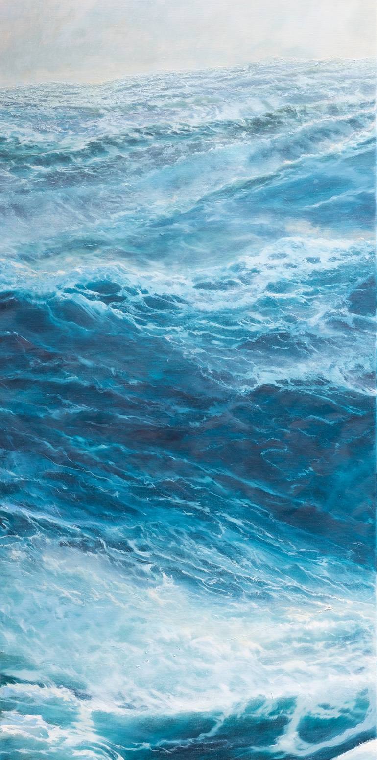 Original Figurative Seascape Painting by Bert Oosthout