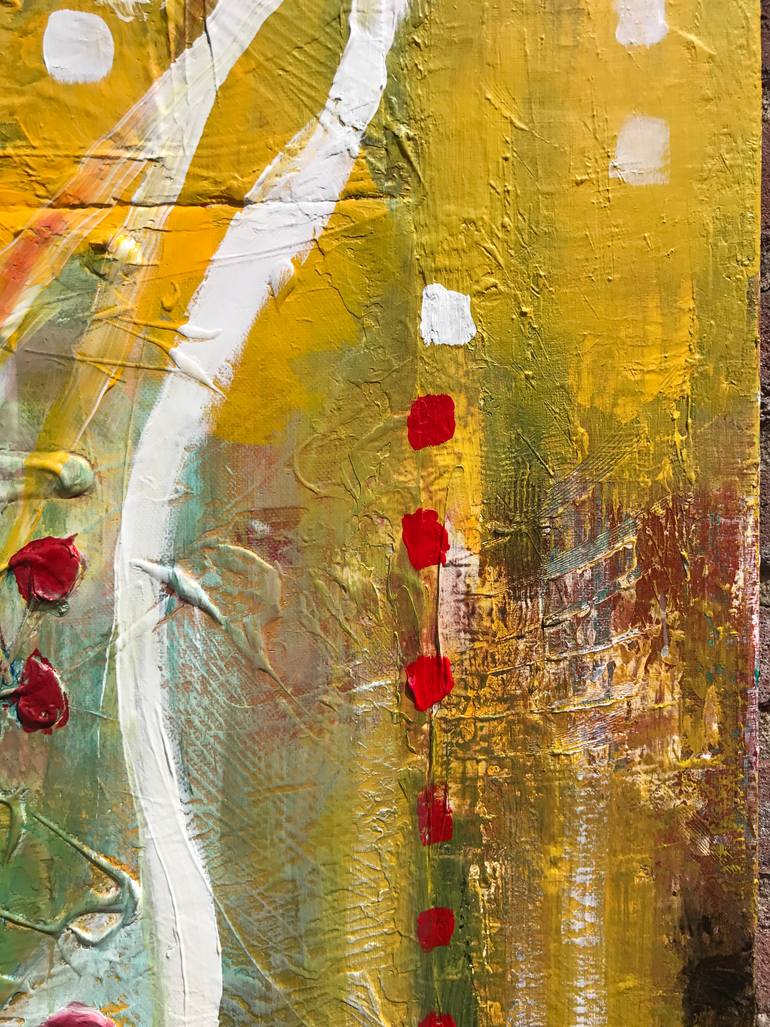Original Art Deco Abstract Painting by Mo Tuncay