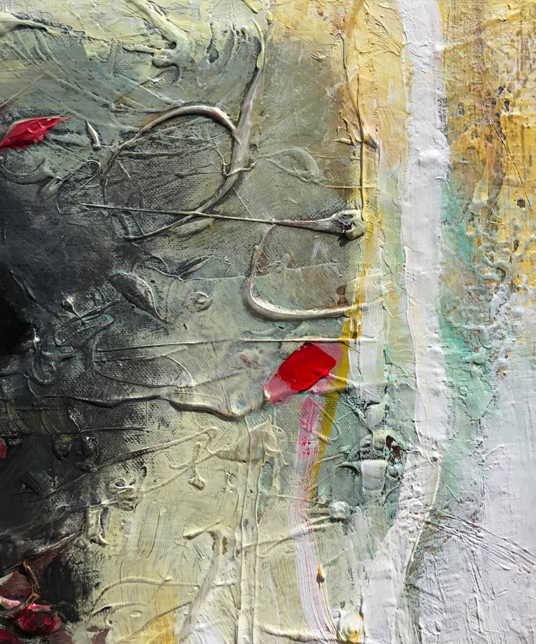 Original Art Deco Abstract Painting by Mo Tuncay