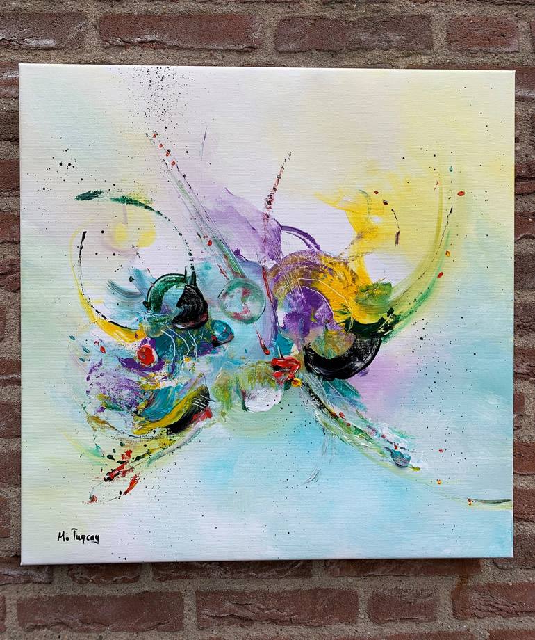 Original Abstract Painting by Mo Tuncay