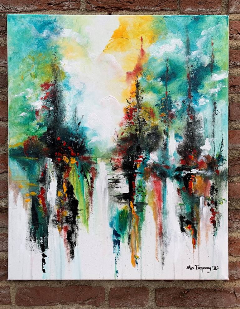 Original Landscape Painting by Mo Tuncay