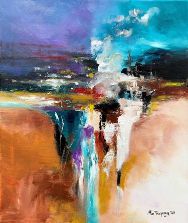 Print of Abstract Expressionism Abstract Paintings by Mo Tuncay