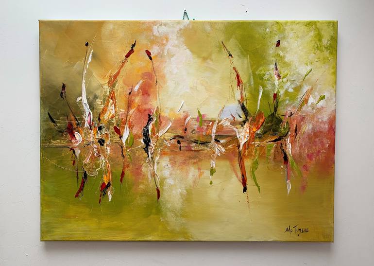 Original Abstract Painting by Mo Tuncay