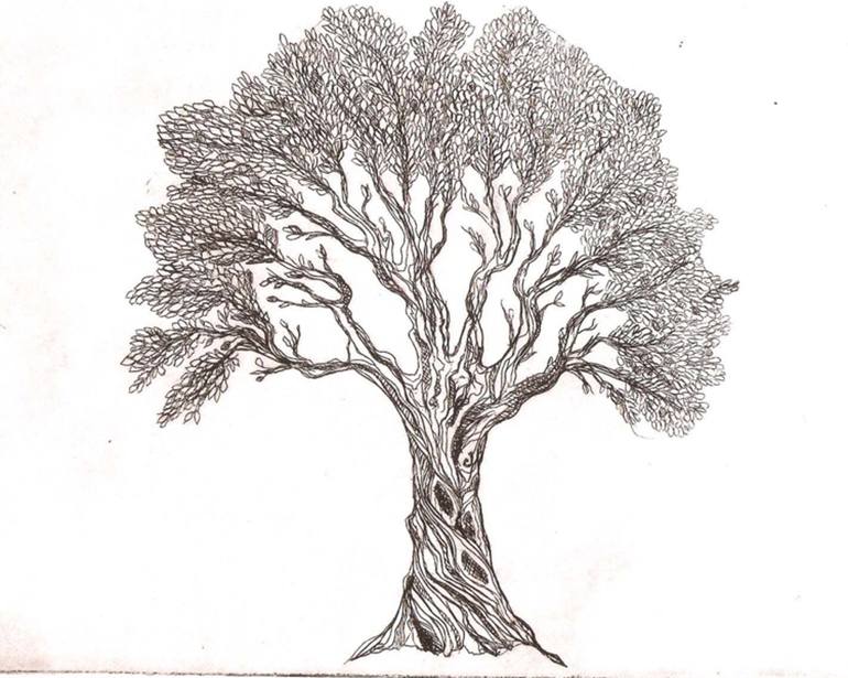 Tree - Limited Edition 3 of 3 Printmaking by Zeina Bacardi Sakr ...