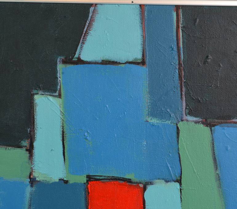 Original Cubism Abstract Painting by Lars Hegelund