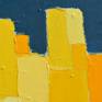 Sometimes less is more, this painting is all about radiant color, texture and a composition that stays alive.