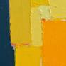 Sometimes less is more, this painting is all about radiant color, texture and a composition that stays alive.