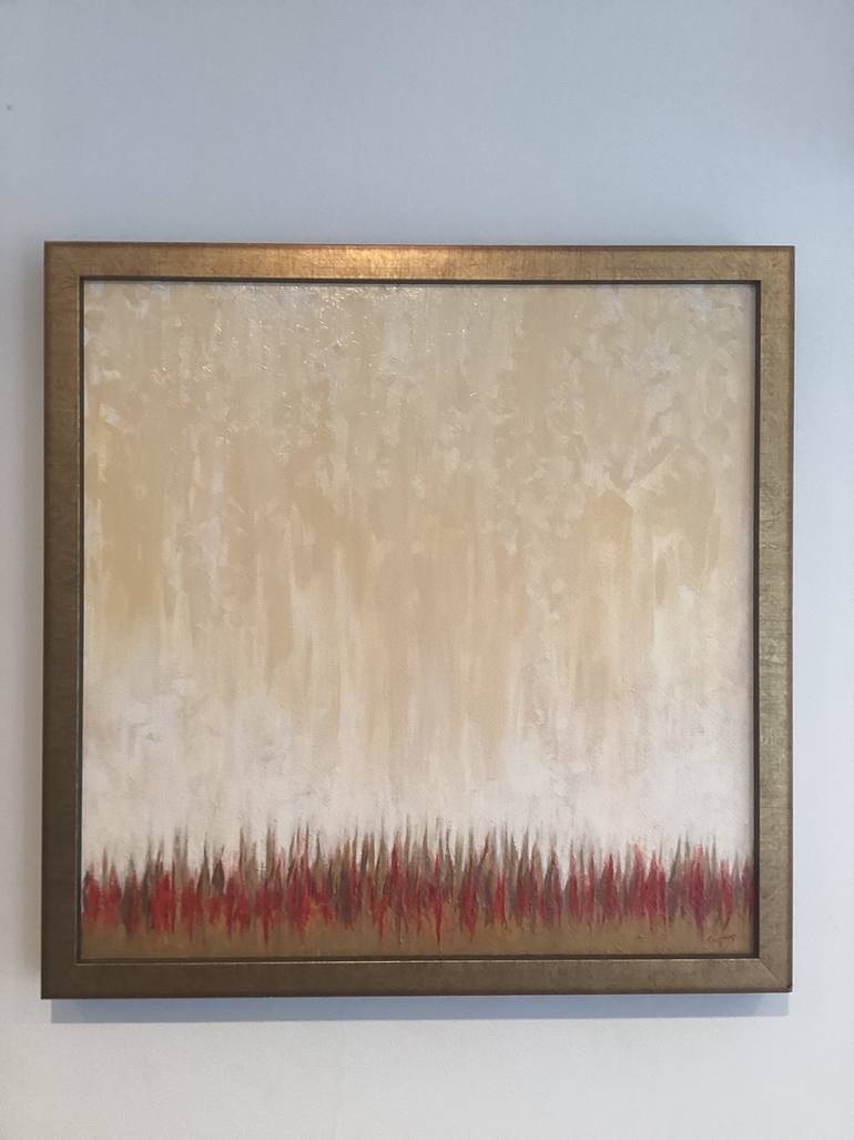 Original Impressionism Abstract Painting by Maria Guzman