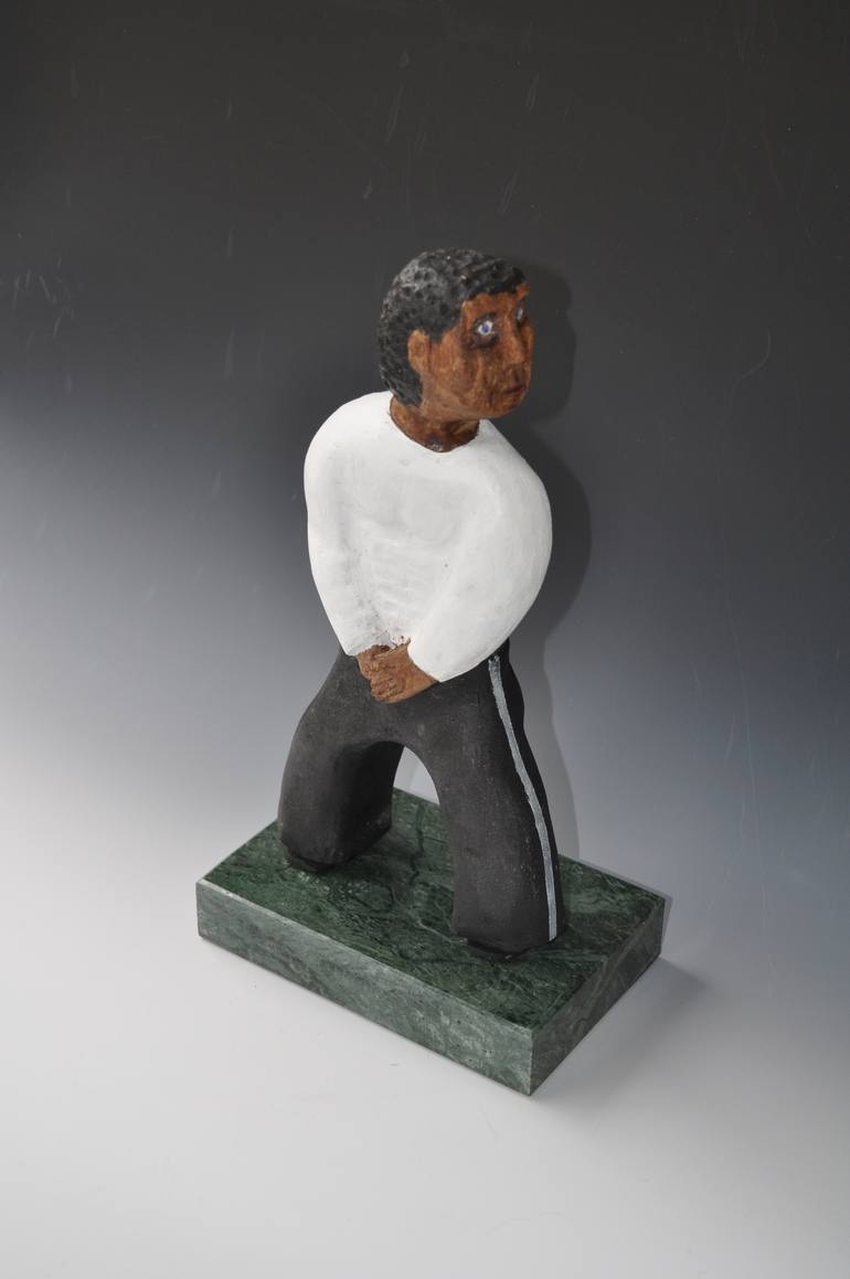 Original Figurative Men Sculpture by Halyna Lane