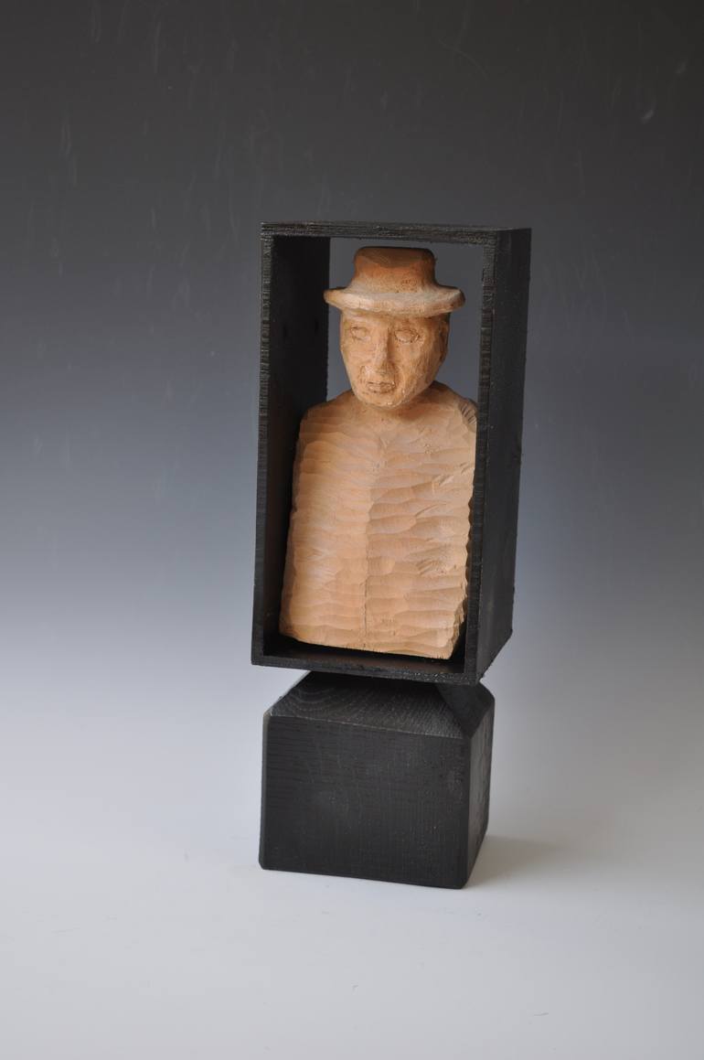 Original Abstract Expressionism Men Sculpture by Halyna Lane