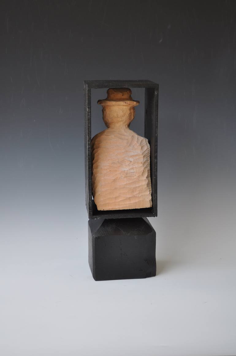 Original Abstract Expressionism Men Sculpture by Halyna Lane