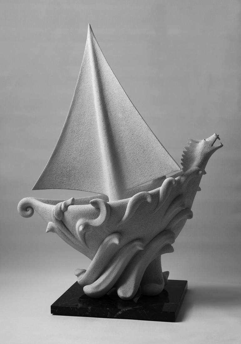 Original Boat Sculpture by Andrea Bucci