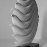 Fire clay sculpture, one of a kind, representing the Greek mythology character of the wind.