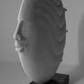 Fire clay sculpture, one of a kind, representing the Greek mythology character of the wind.