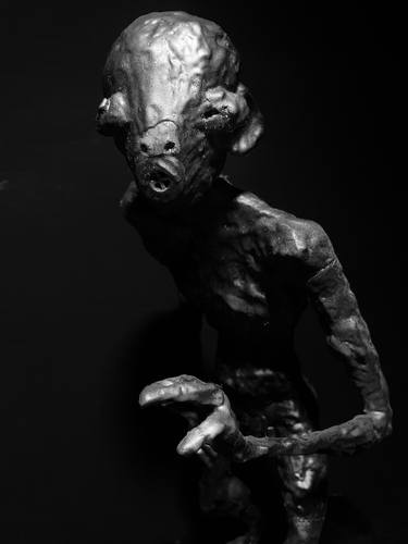 Original Outer Space Sculpture by Zura Bushurishvili