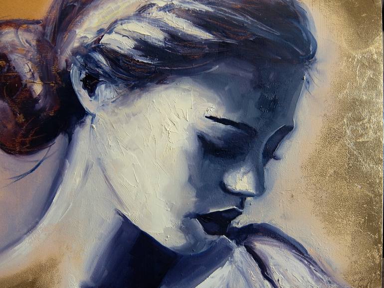 Original Expressionism Women Painting by Beatris Burgoin