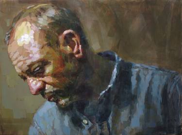 Original Figurative Portrait Painting by Dauptain Laurent