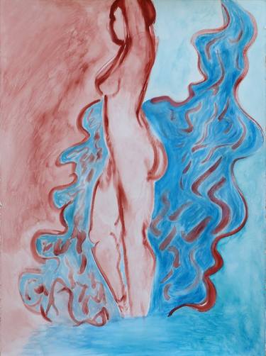 Original Expressionism Nude Paintings by Laura Joan Levine
