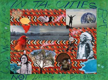 Original World Culture Collage by Laura Joan Levine