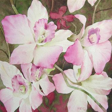 Original Realism Floral Paintings by Song Qin