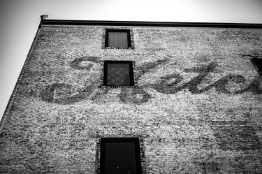 Metcalf Building Painted Brick Wall horizontal - Illinois thumb