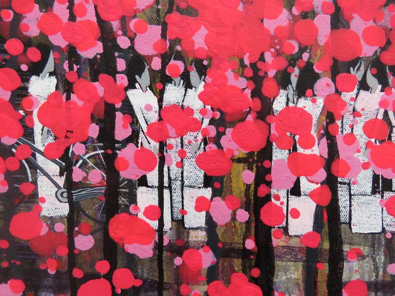 Original Art Deco Landscape Painting by Xuan Khanh Nguyen