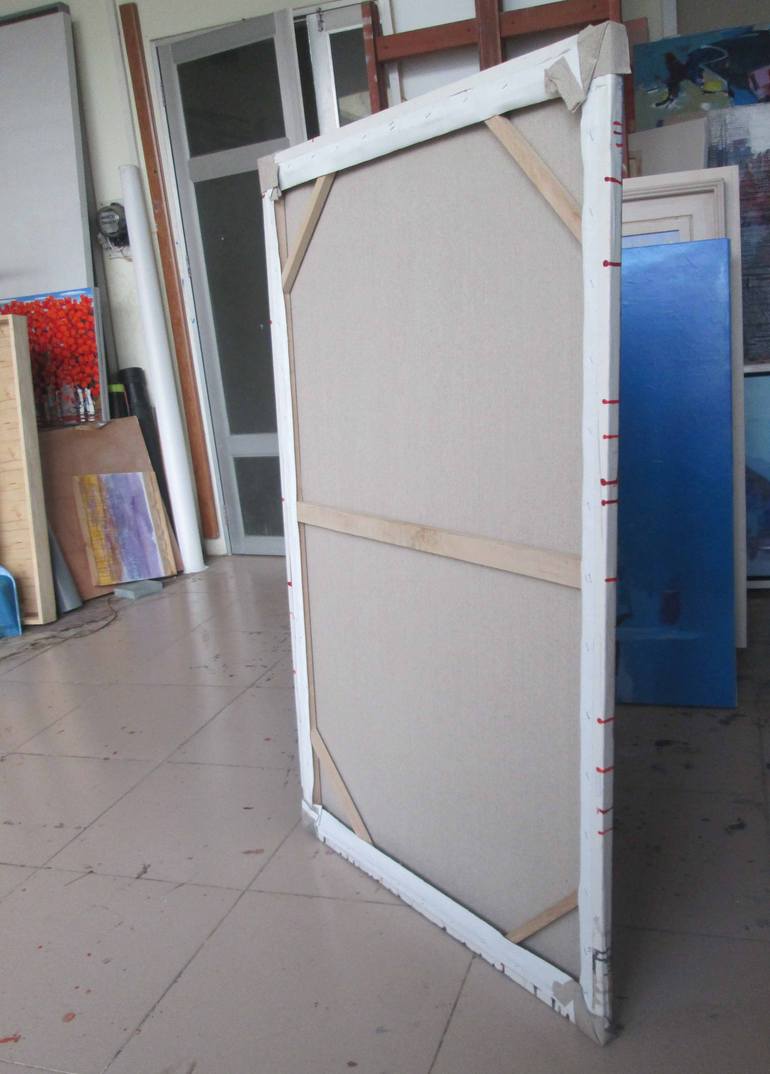 Original Art Deco Landscape Painting by Xuan Khanh Nguyen