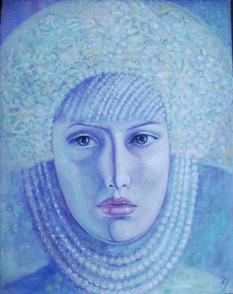 Mother of Pearl Princess Painting by Elvira Pyrkova | Saatchi Art