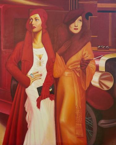 Original Figurative Women Paintings by Elvira Pyrkova