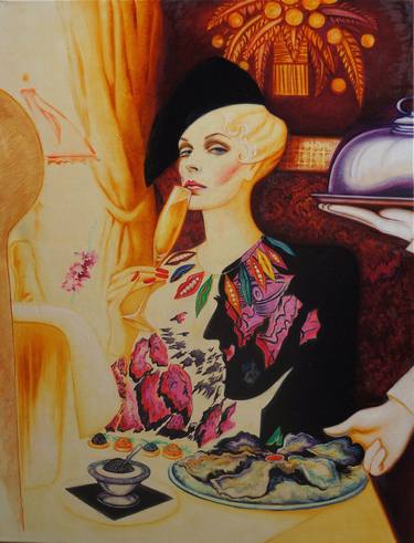 Original Figurative Women Paintings by Elvira Pyrkova