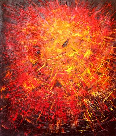 Original Abstract Painting by Solomon Okpurukhre