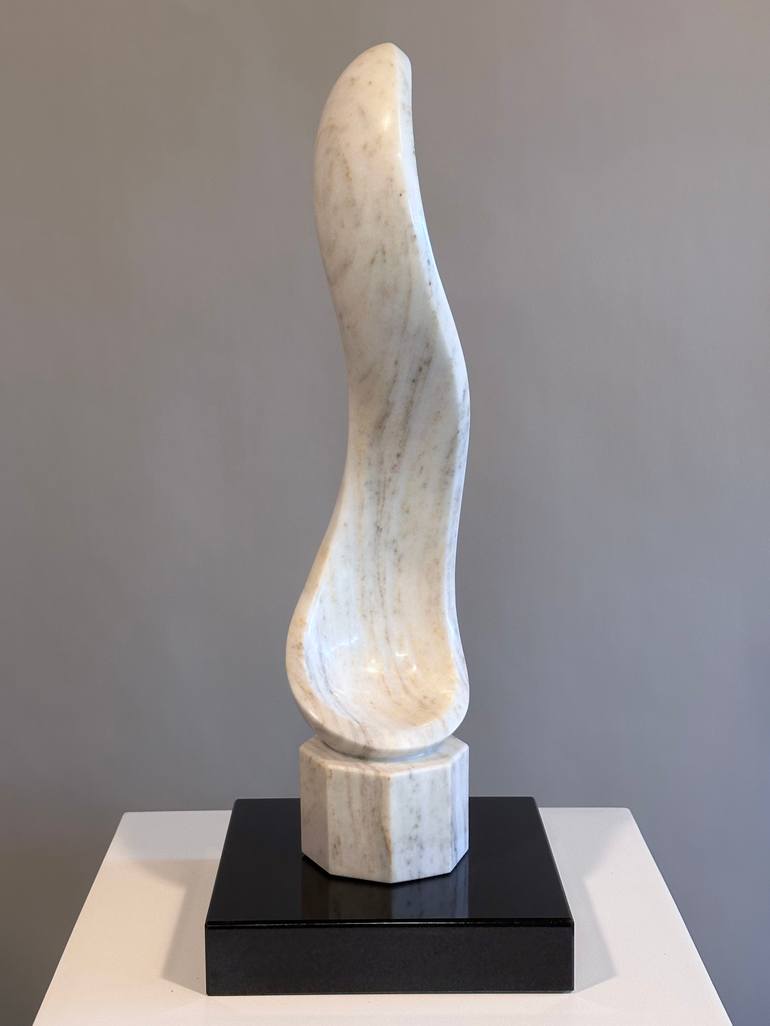 Original Black & White Abstract Sculpture by Todd Mihlbauer