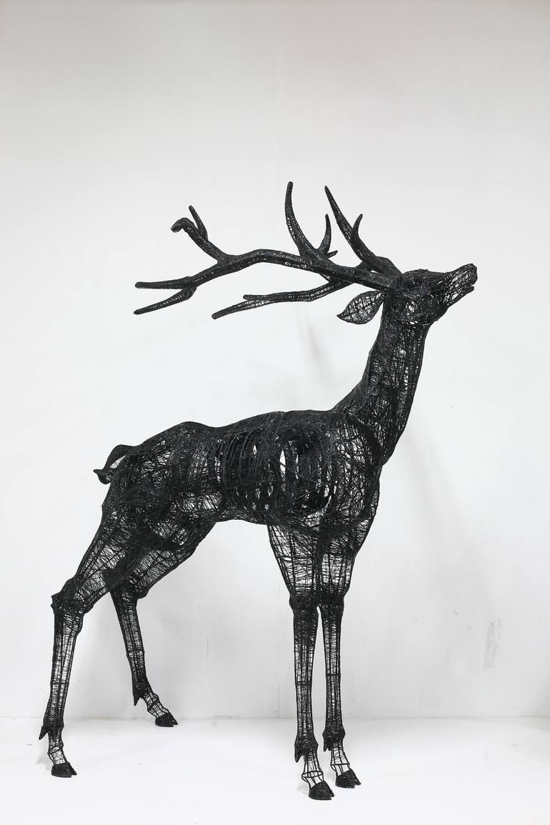 Original Modernism Animal Sculpture by Yong-Won Song