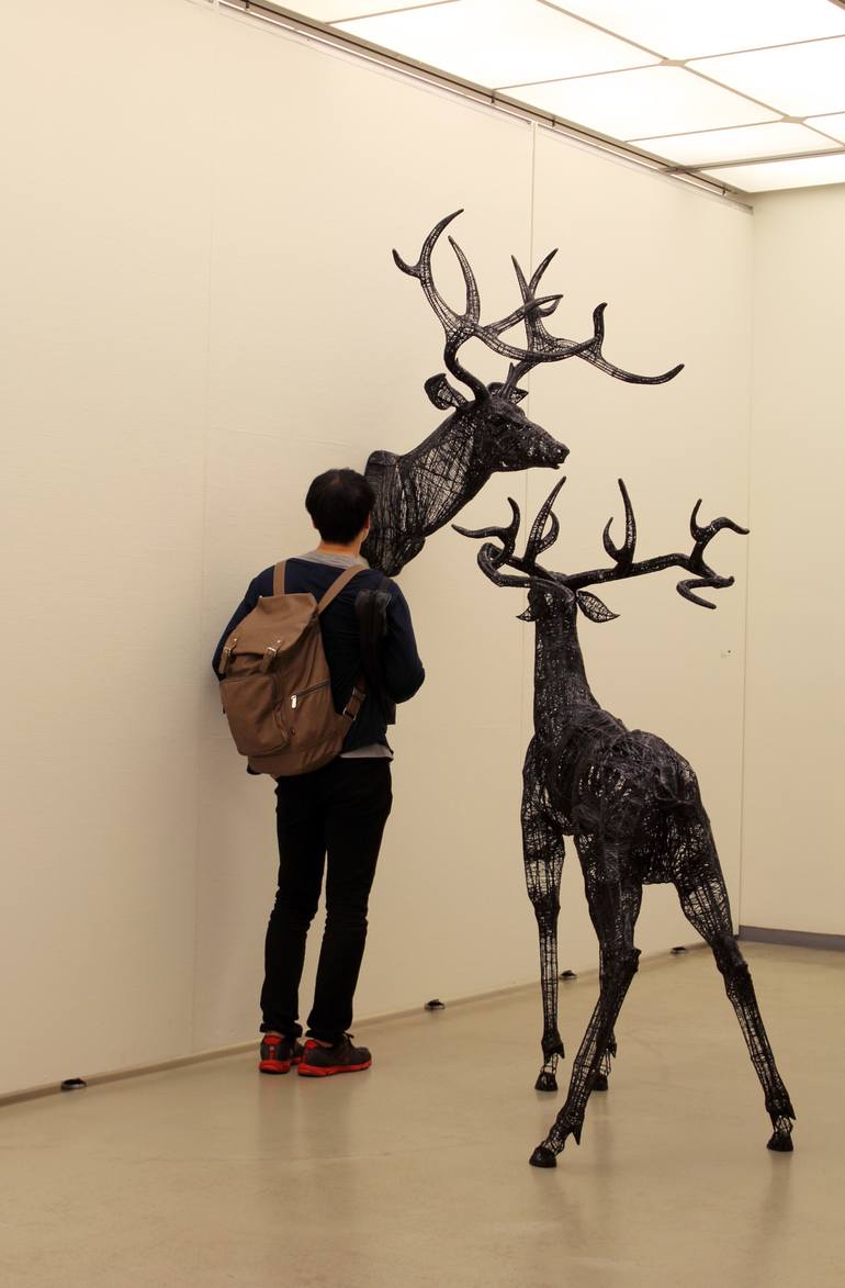 Original Modernism Animal Sculpture by Yong-Won Song