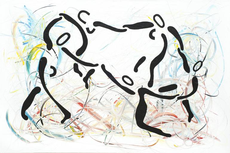 Original Abstract Expressionism Abstract Paintings by Martin Sitta